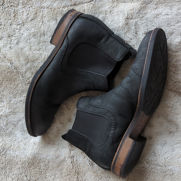 Frank Wright Mens Willow Leather Ankle Chelsea Boots Black Size 10 Medium - Picture 5 of 8